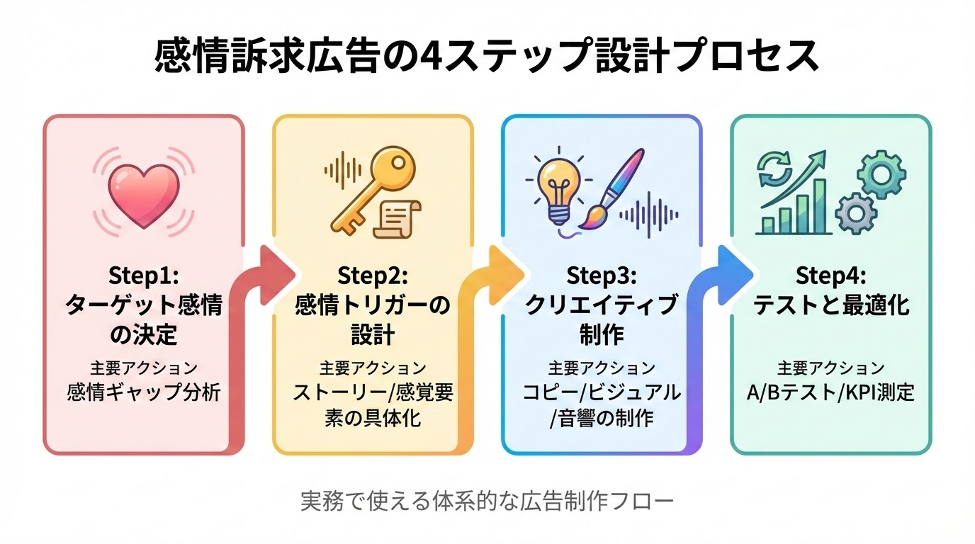 感情訴求広告の設計プロセス