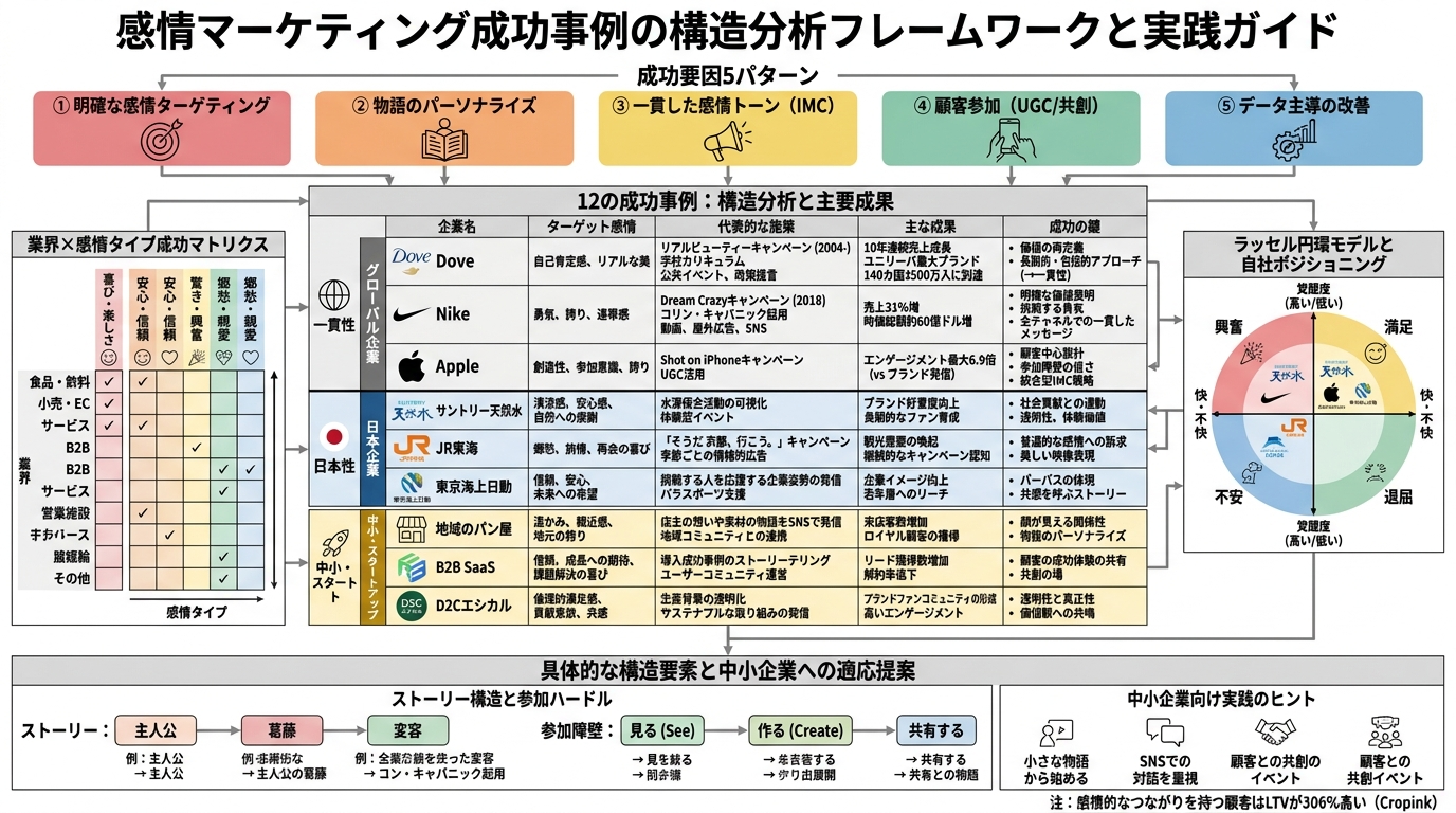 感情マーケティング成功事例の構造分析フレーム